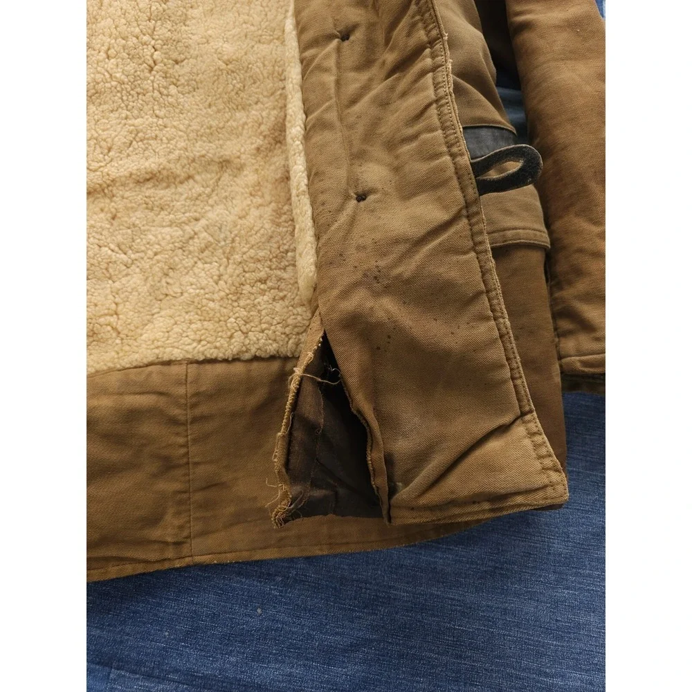 Vintage 1930s USCG Transport Mackinaw Coat Shearling Shawl Collar RARE 38 - Picture 11 of 16